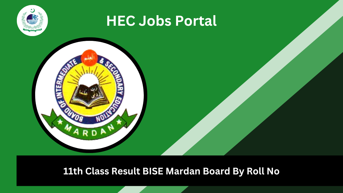 11th Class Result BISE Mardan Board By Roll No