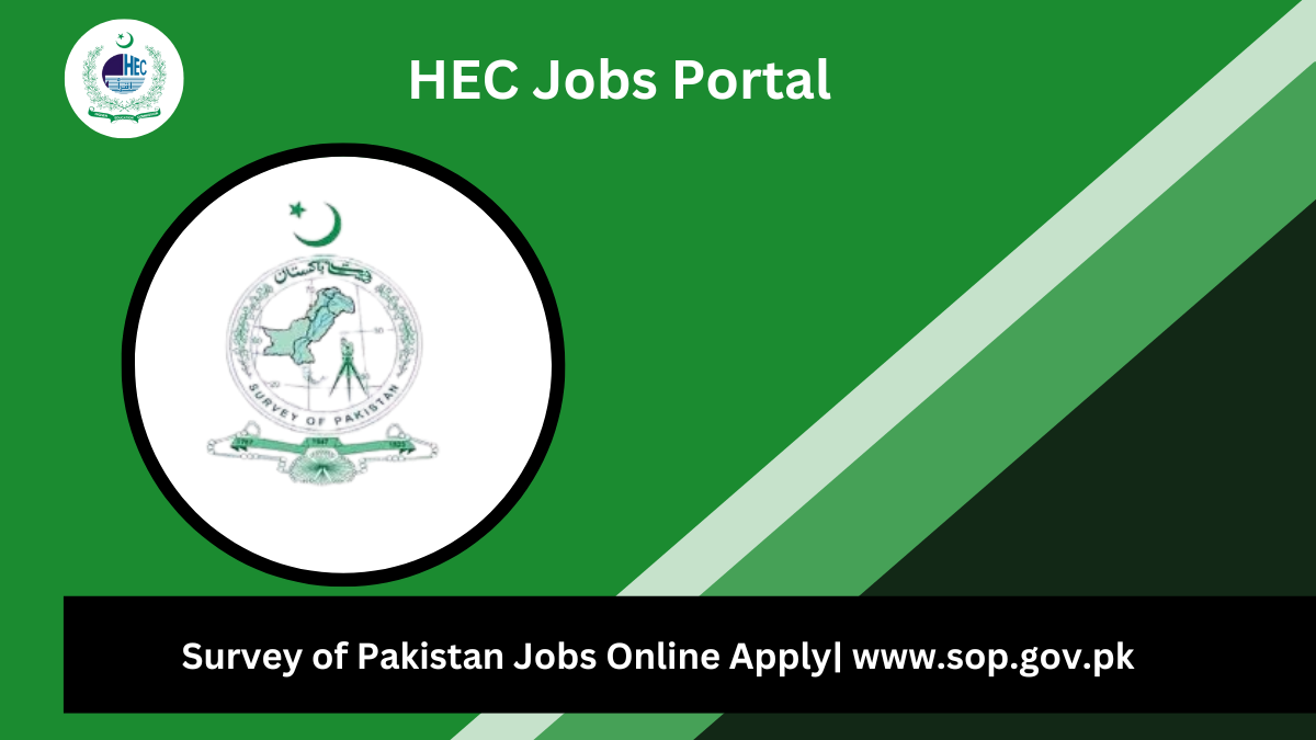 Survey of Pakistan Jobs Online Apply www.sop.gov.pk