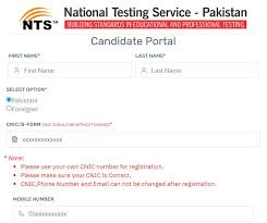 NTS Candidate Portal 